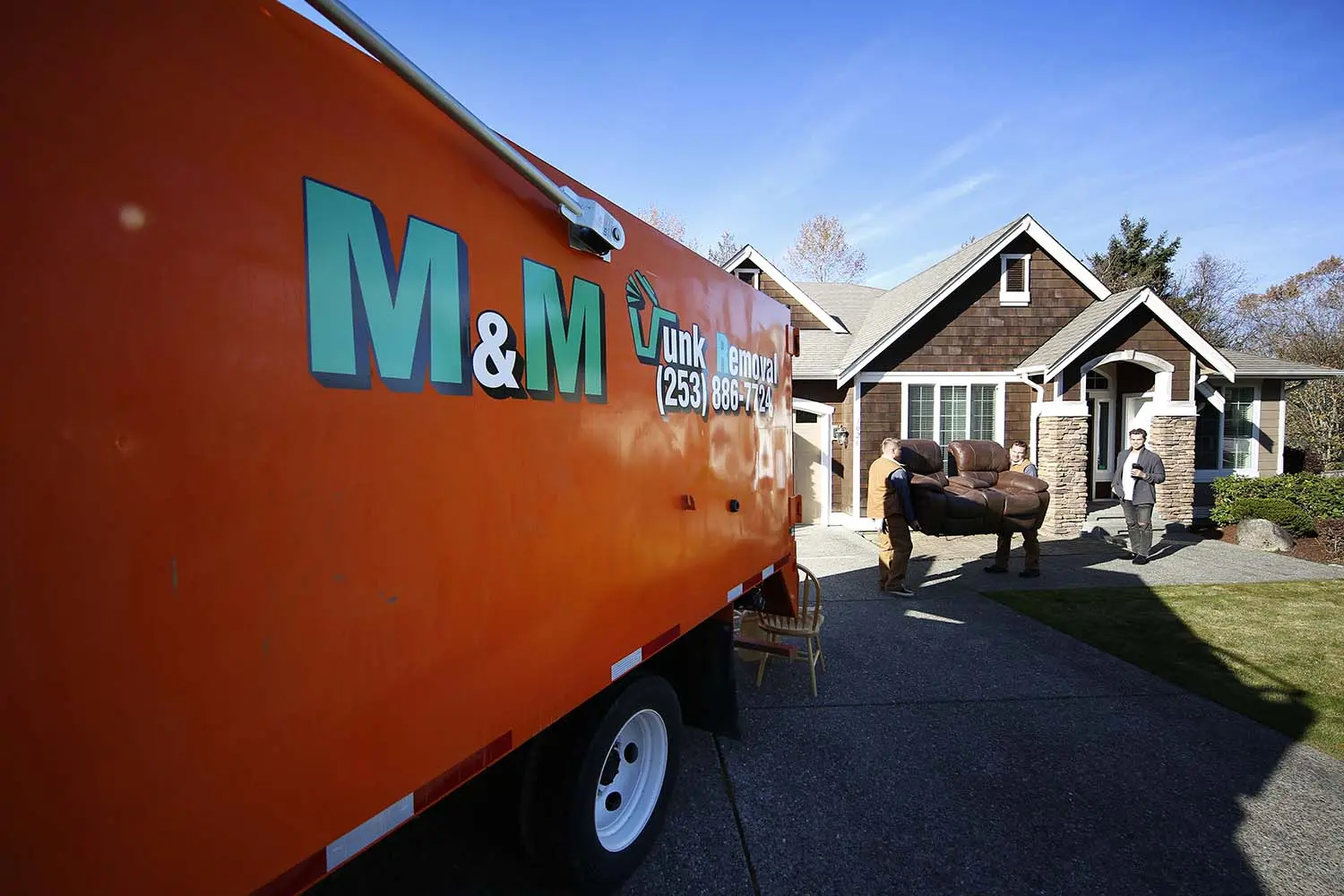 M&M Junk Removal Federal Way junk hauling team